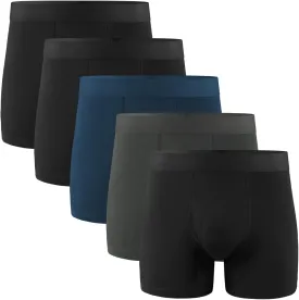 5Mayi Men's Underwear Boxer Briefs Cotton Regular Long Mens Boxer Briefs Underwear Men Pack S M L XL XXL