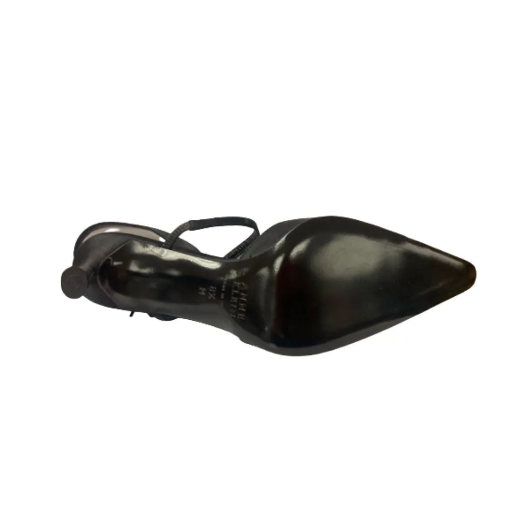 Anika Black Satin Anne Klein New York Pumps