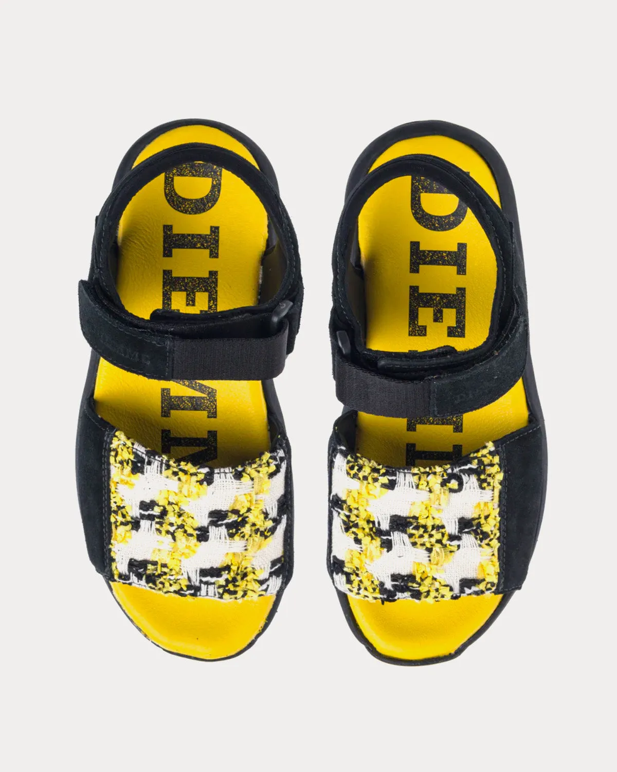 Dune Black / Light Yellow Sandals