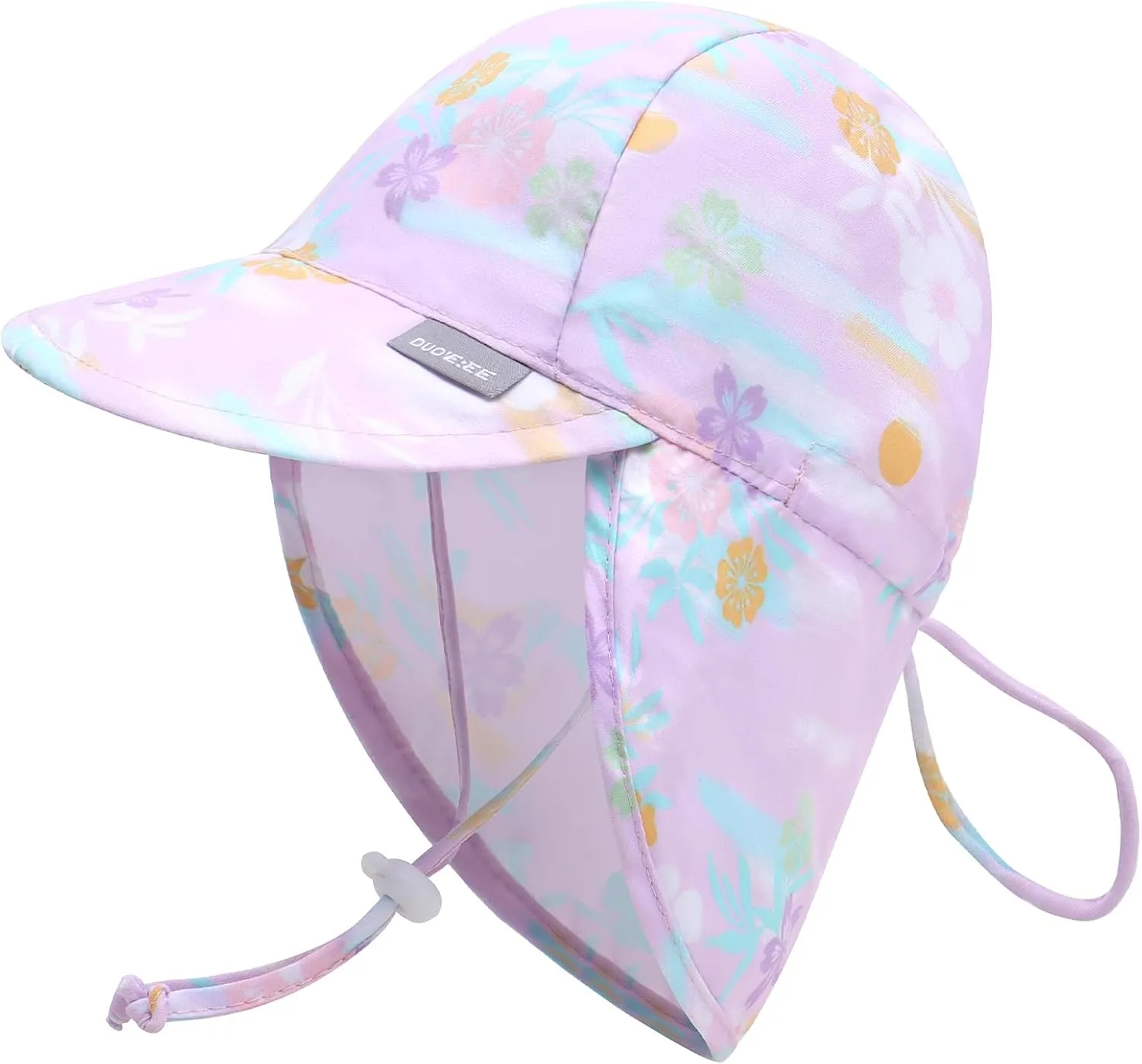 Duoyeree UPF 50  Baby Sun Hat with Ear and Neck Protection - Toddler Beach Hat for Boys & Girls - Ideal for Summer Fun