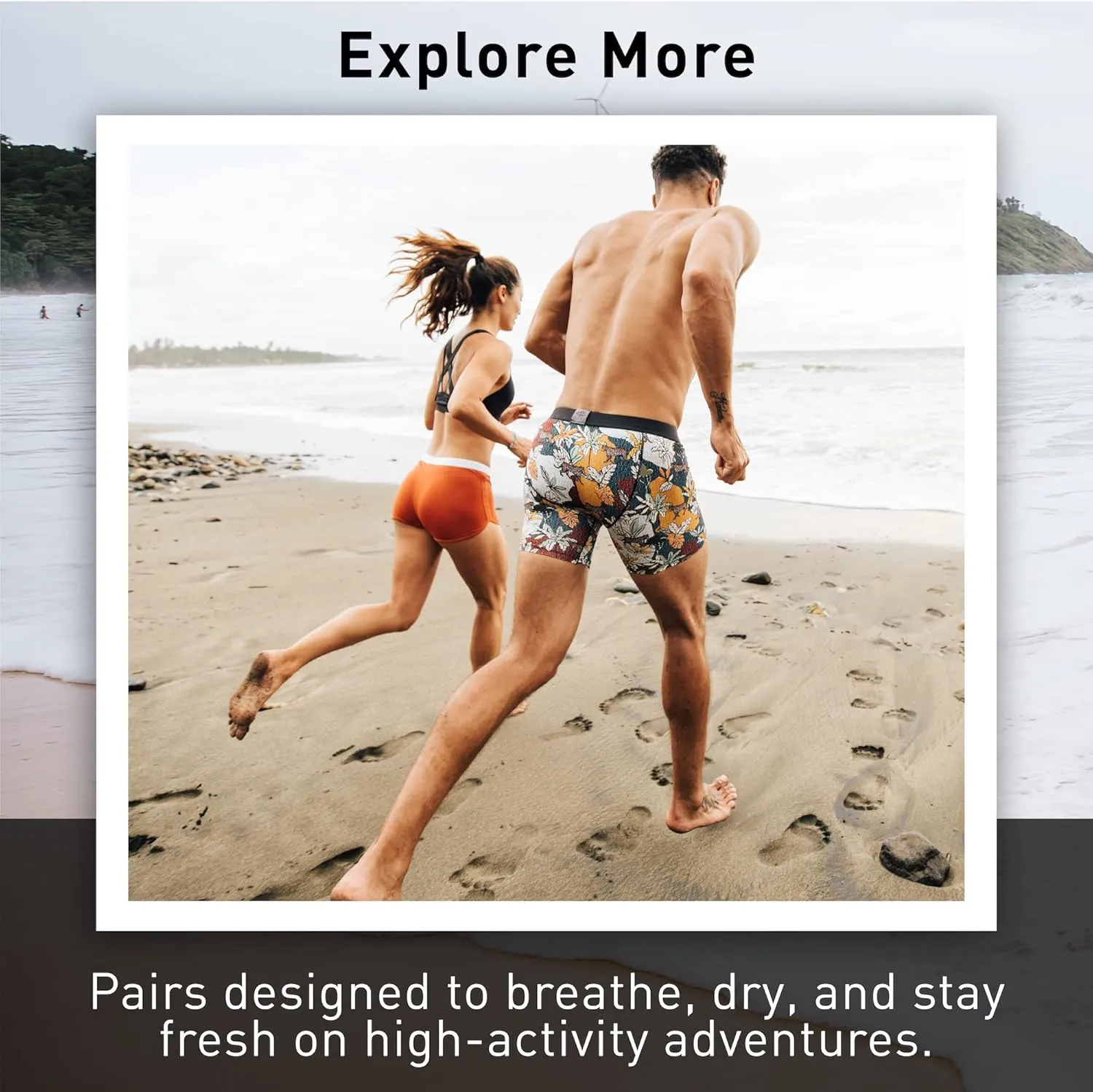 ExOfficio Men's Give-N-Go Sport 2.0 Boxer Brief 6 " Travel Underwear for Men, Breathable and Durable, Easy Clean