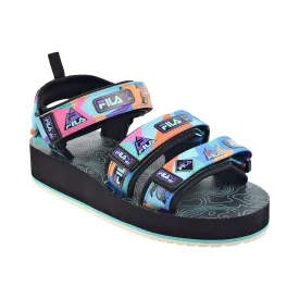 Fila Drifter DNS '90s Hiking Men's Sandals Black-Electric Purple-Red Orange