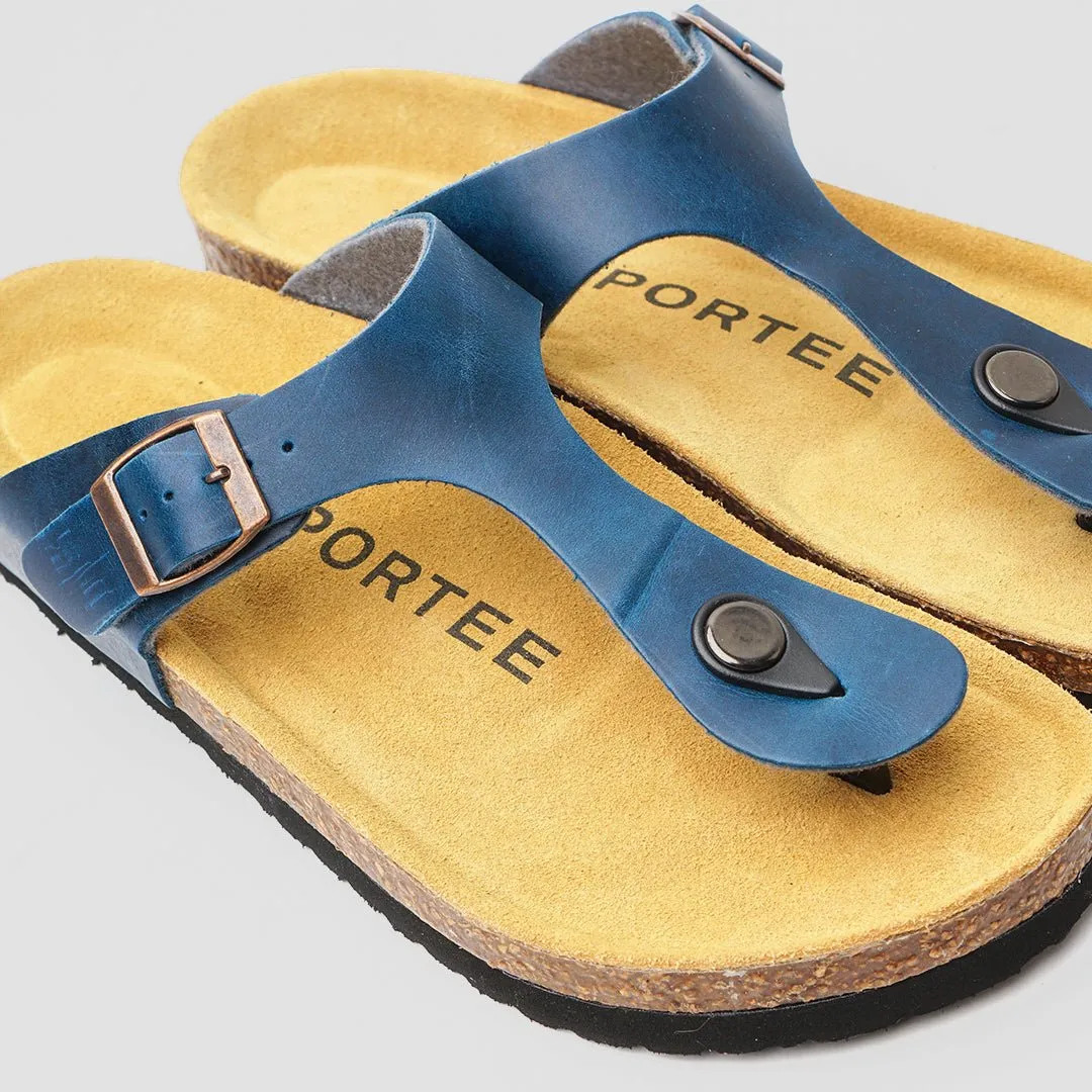 Ibiza Cork Sandal Navy