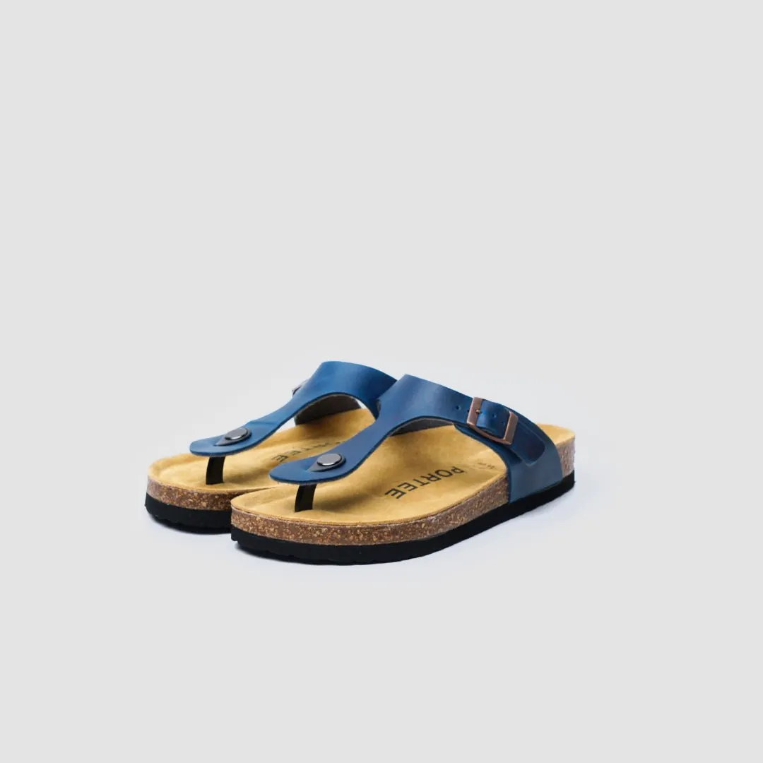 Ibiza Cork Sandal Navy