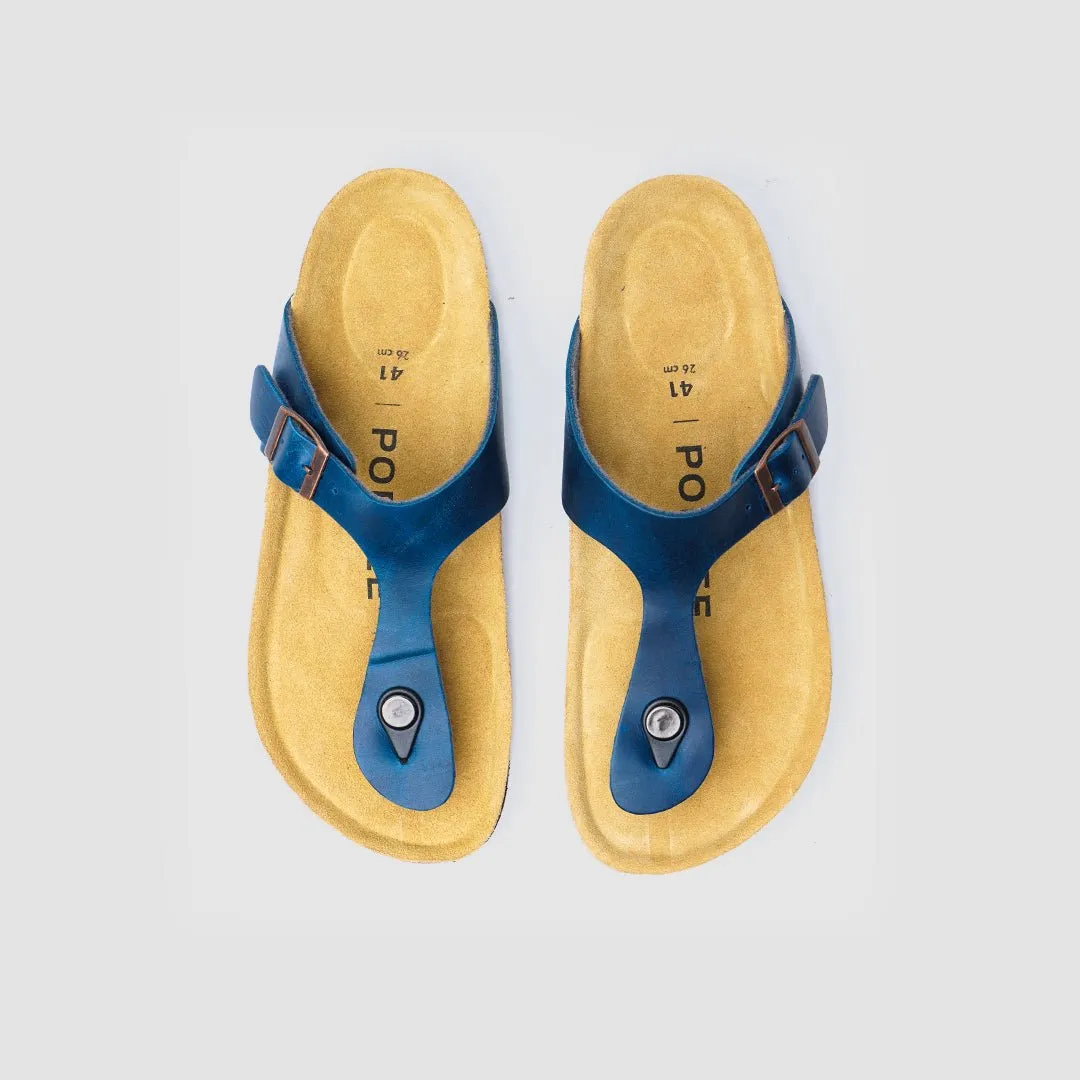 Ibiza Cork Sandal Navy
