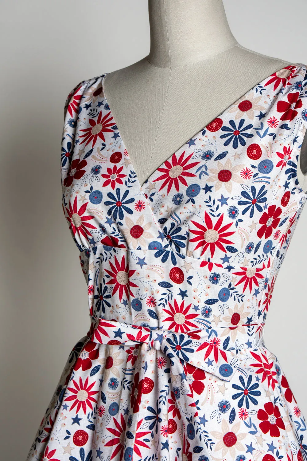 Marie Dress - Americana, White *sale