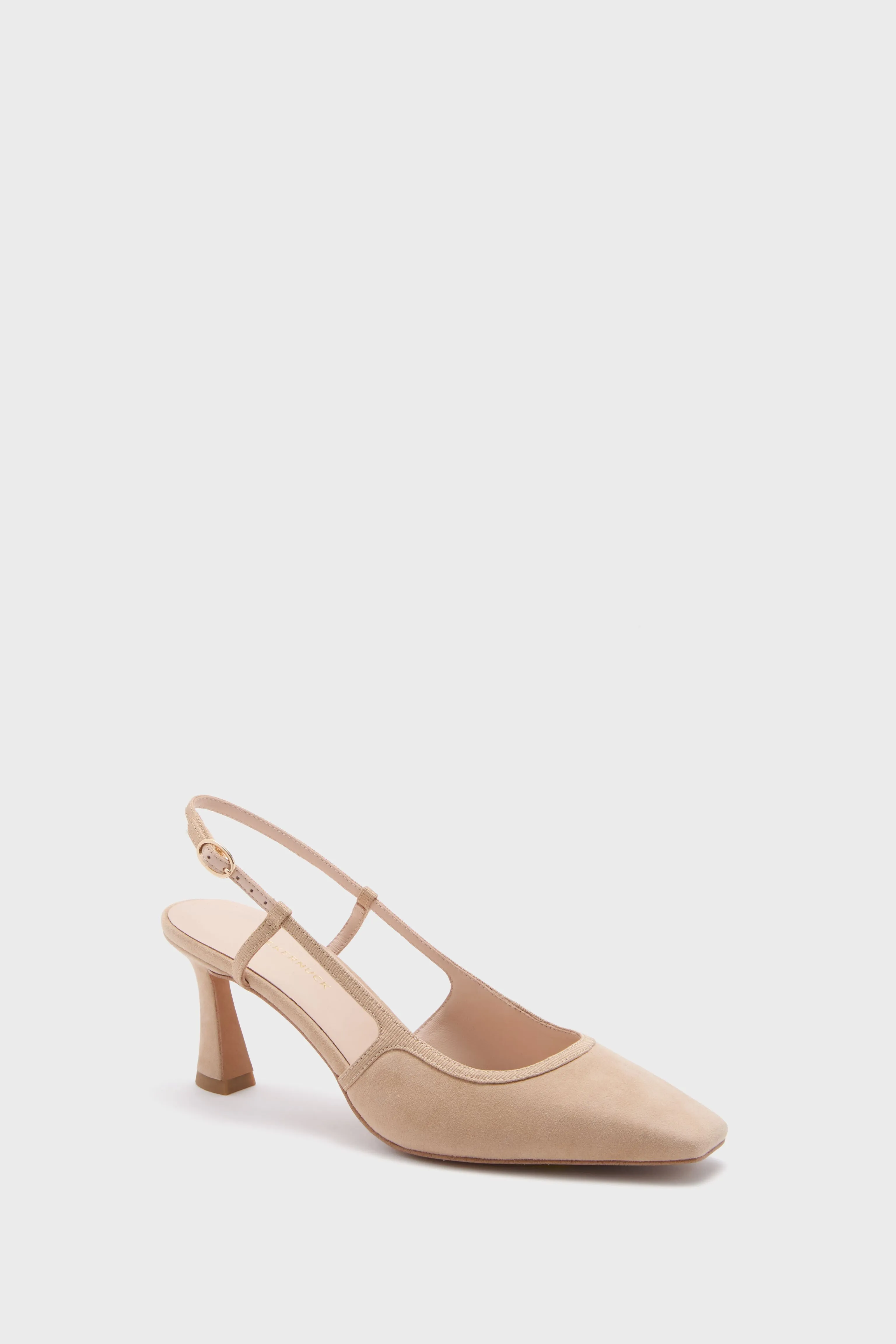 Nude Suede Lia Heels