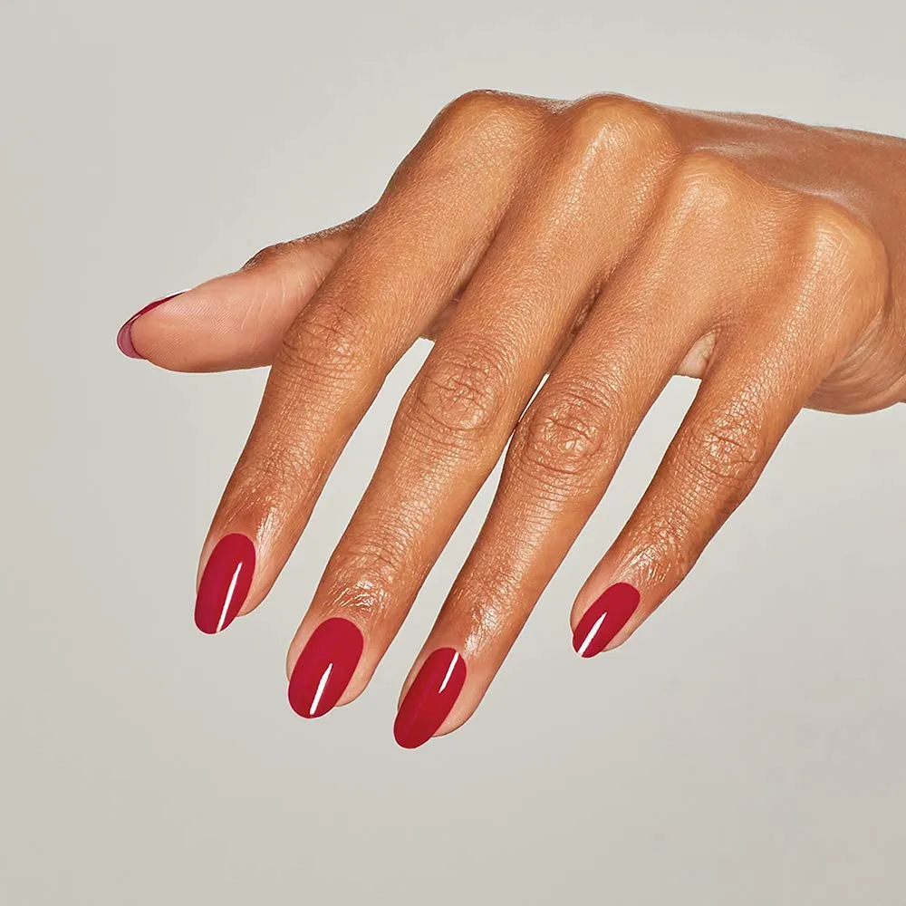 OPI Nail Lacquer Nail Polish | Opaque Light Red Crme Chip Resistant Nail Polish | Vegan, Fast Drying, Streak Free