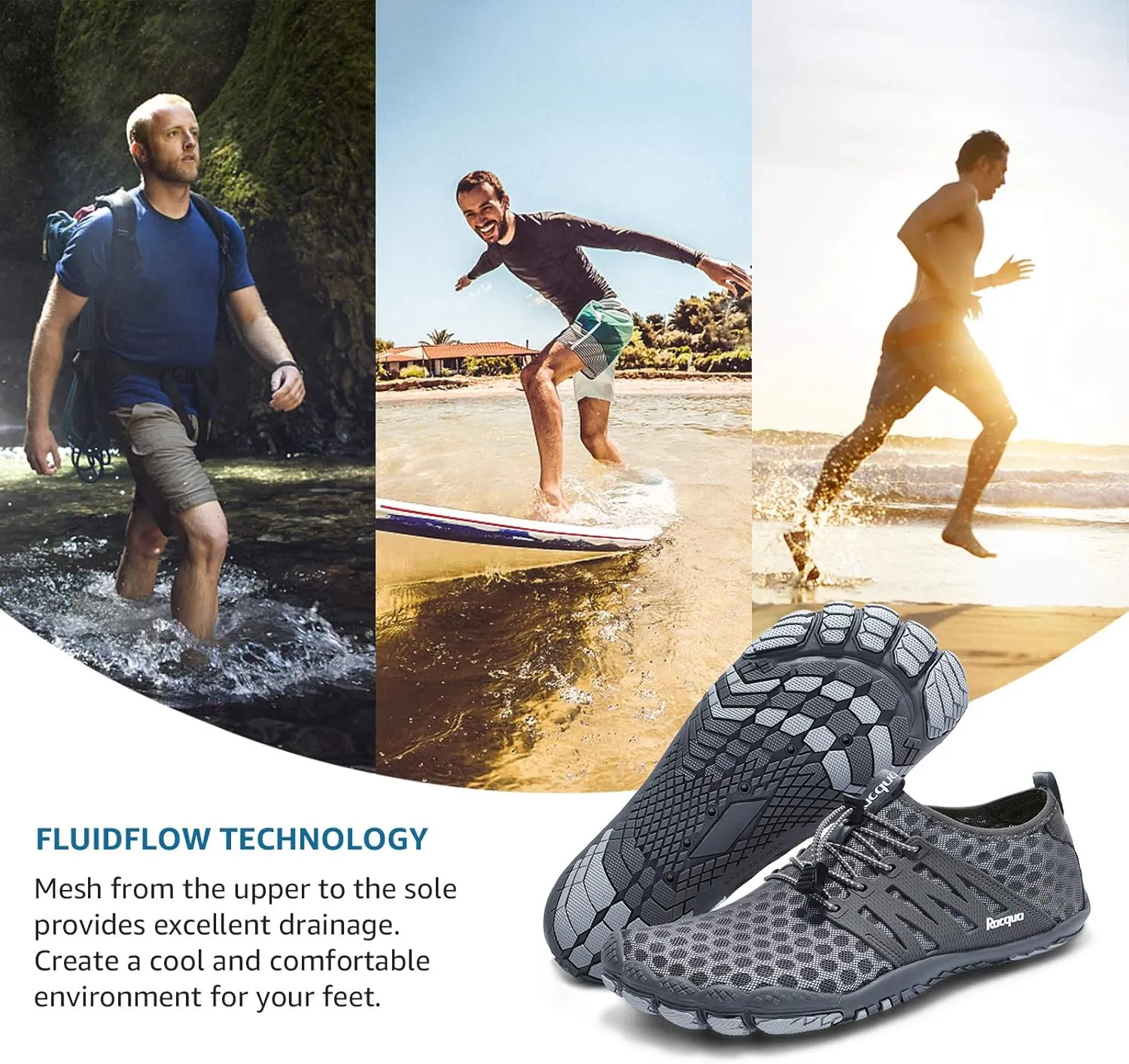 Racqua Composite Mesh Water Shoes Men Women