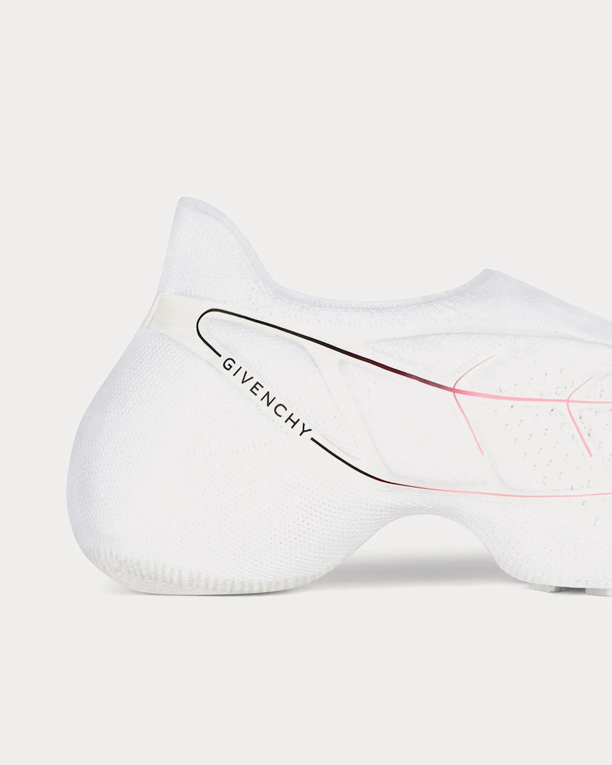 TK-360  Mesh White / Pink Slip On Sneakers