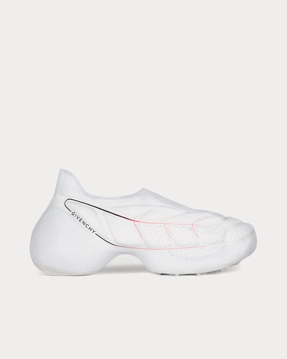 TK-360  Mesh White / Pink Slip On Sneakers