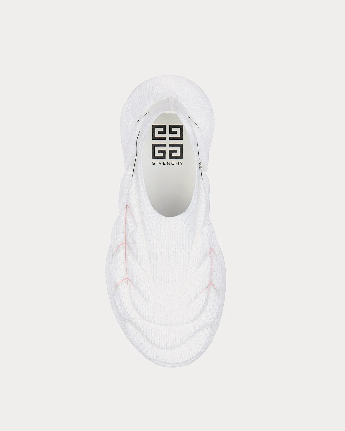 TK-360  Mesh White / Pink Slip On Sneakers