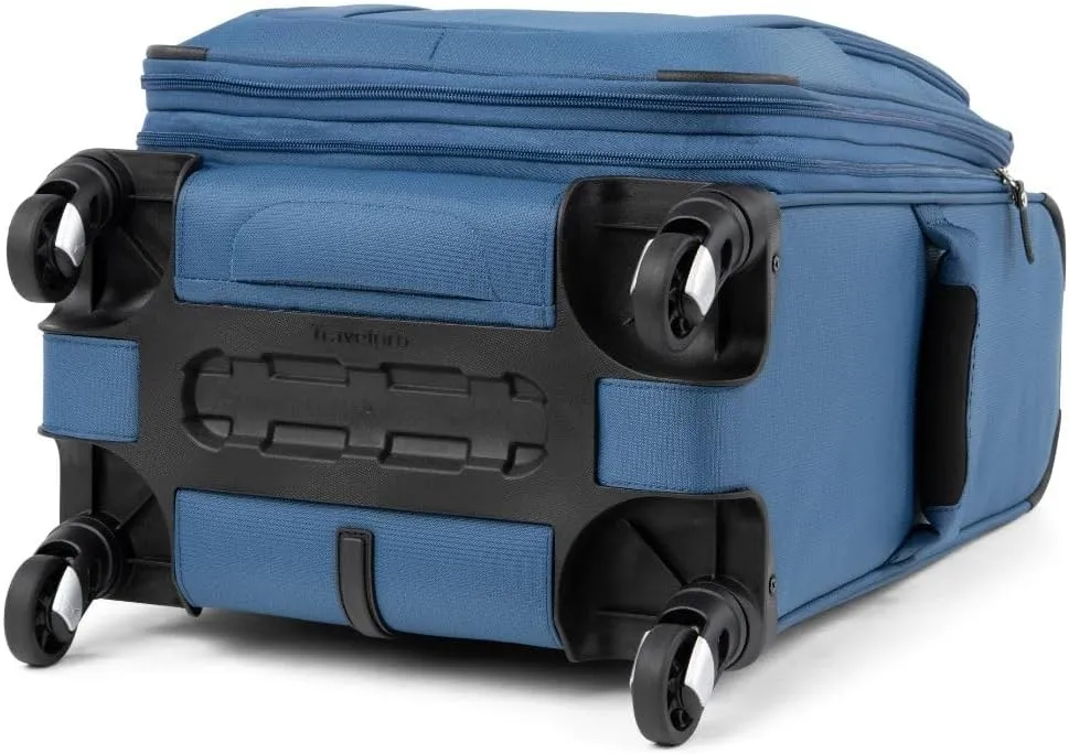 Travelpro Maxlite 5 Softside Expandable Carry on Luggage with 4 Spinner Wheels, Lightweight Suitcase, Men and Women, Ensign Blue, Carry On 21-Inch