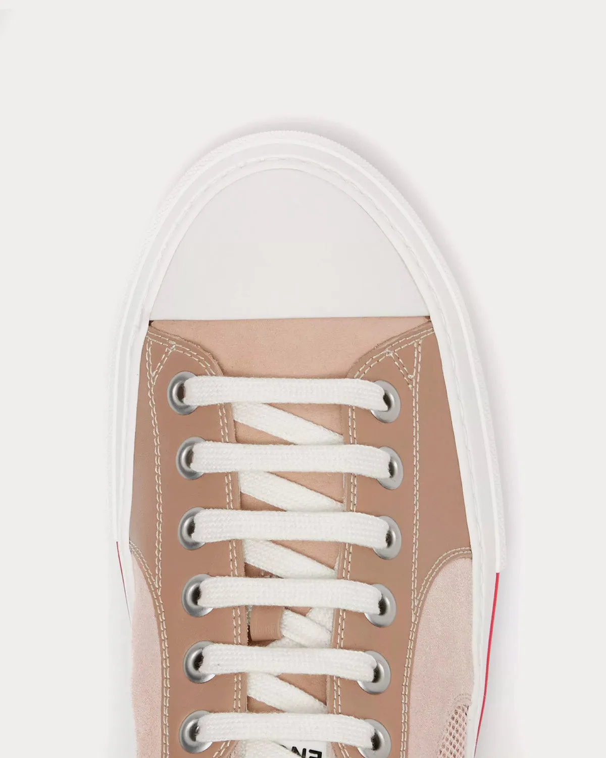 Vintage Check Mesh, Leather & Suede Beige / Archive Beige Low Top Sneakers