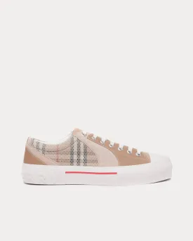 Vintage Check Mesh, Leather & Suede Beige / Archive Beige Low Top Sneakers