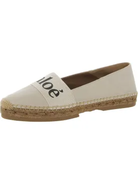 WOODY Womens Leather Slip On Espadrilles